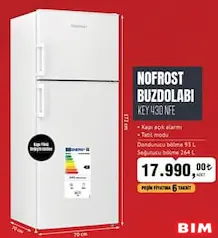 KEYSMART KEY 430 NFE NOFROST BUZDOLABI